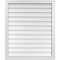 Ekena Millwork Vertical Surface Mount PVC Gable Vnt: Non-Functional, w/2"W x 1-1/2"H, Brickmould Frame, 32"W x 38"H GVPVE32X3802SN - alternate 1
